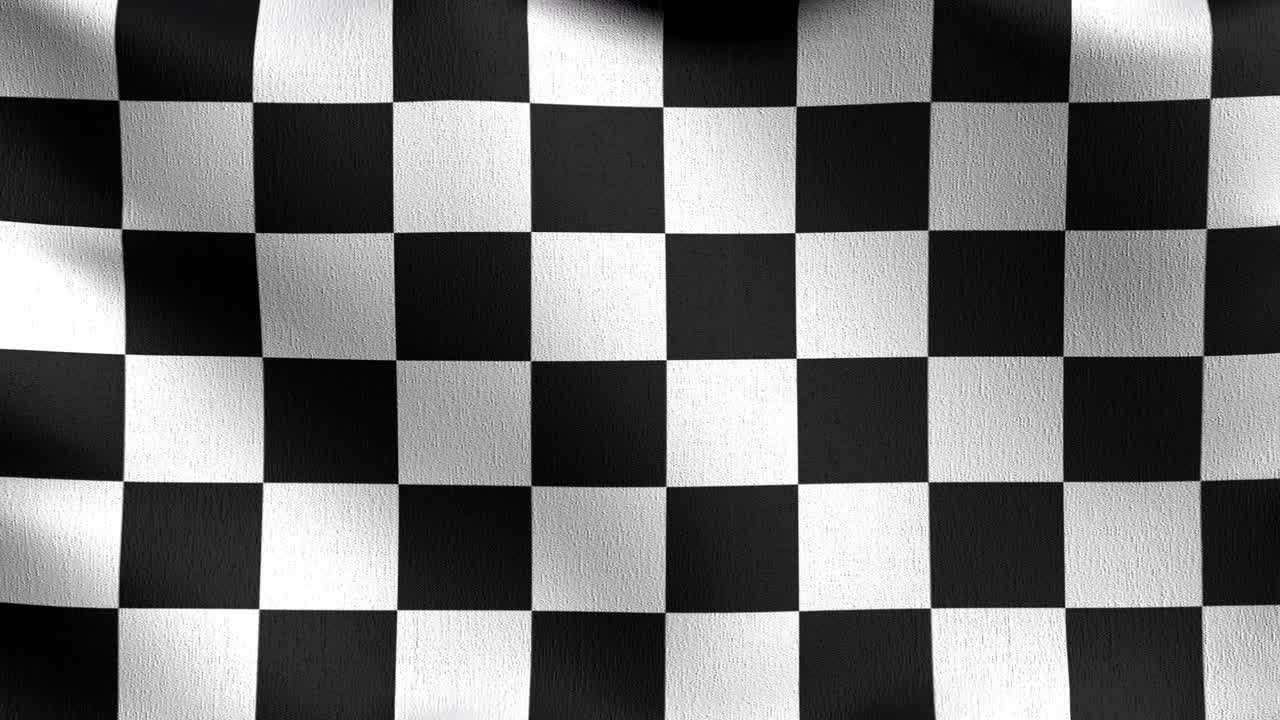 4k vdo: 체커 발, 검은색과 색 사각형 색상, 3d 렌더링, 흔들리는 기호의 일러스트레이션, 환상 패턴 배경