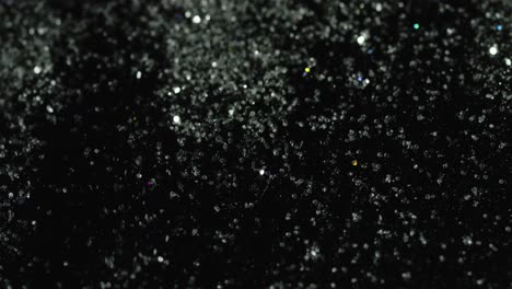 el fondo negro brillante