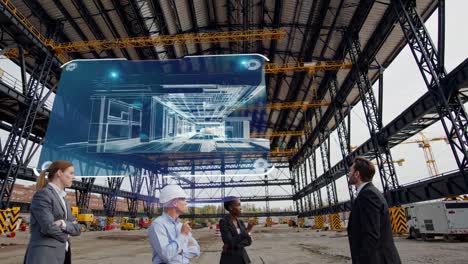Construction Site with Virtual Interior Design
