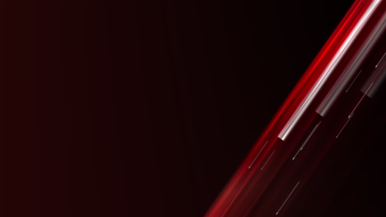 A streak of red and white animated lines crossing the view with fast-moving particles