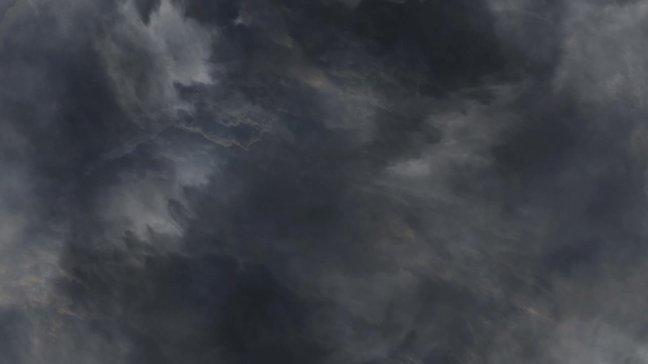 4k thunderstorm, dark clouds in the sky with lightning strike
