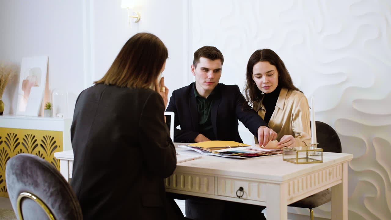 Back view of woman talking on the phone