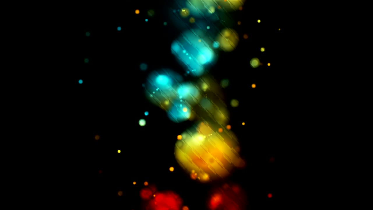 luces brillantes coloridas animación de video abstracta