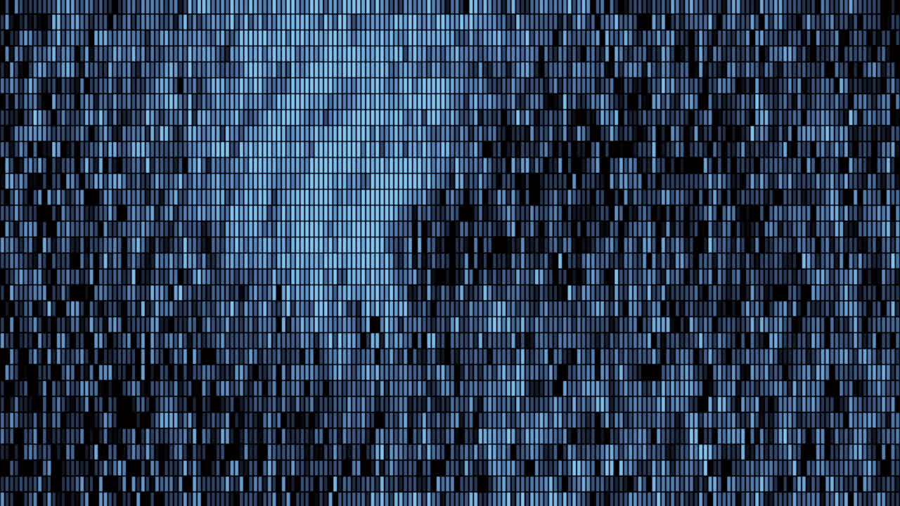 Abstract Blue Grid Pattern