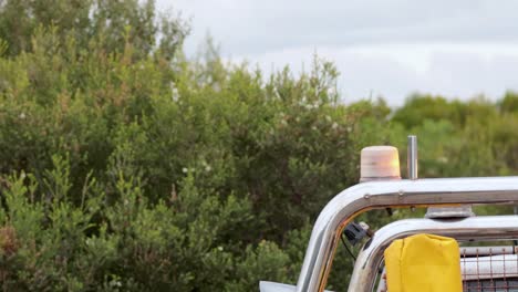 vehicle with flashing light on great ocean road