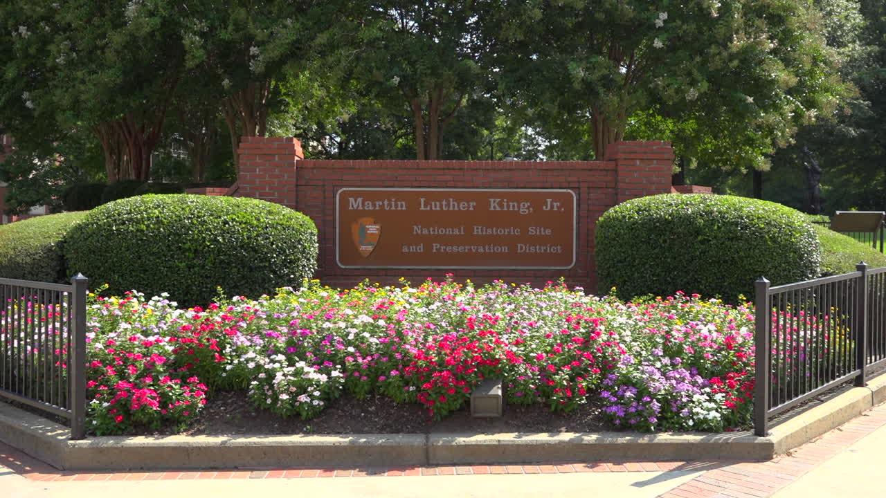 마틴 루터 킹 국립 사적지 표지판 1