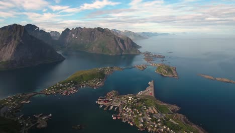 Panorama-Islas-Del-Archipiélago-De-Lofoten