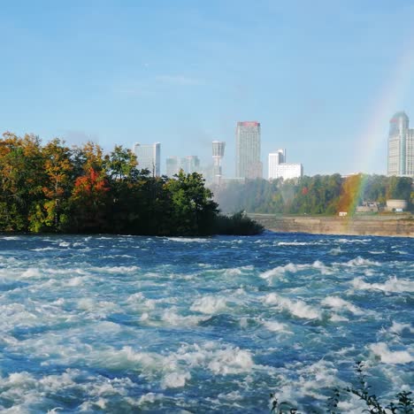 the famous waterfall niagara falls a popular spot among tourists from all over the world 5