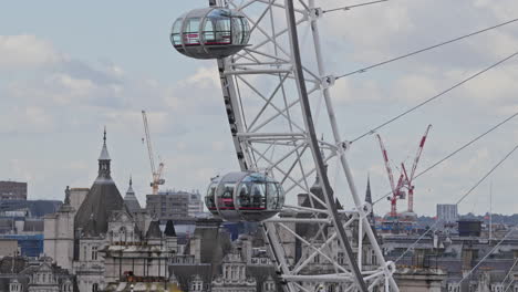 london eye and skyline, london, england