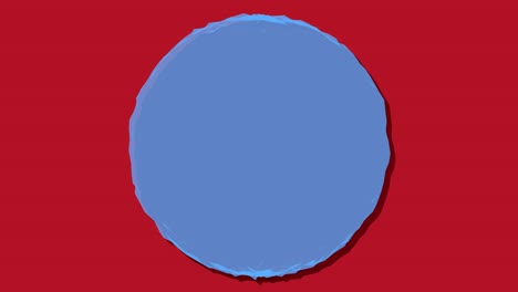 abstract 3d ball sphere motion background red blue