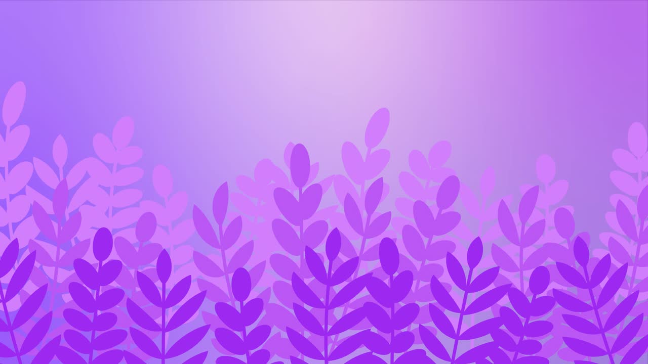 hojas de verano y plantas animación de bucle de marco. fondo animado con espacio de copia para el texto. diseño de borde de patrón floral. telón de fondo para banner, presentación, papel tapiz, salvapantallas. color rosa brillante