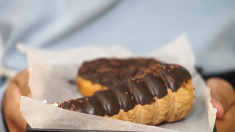 chocolate donuts and pastries