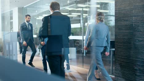 successful businessman got promotion and makes celebratory dance, other business people ignore him.