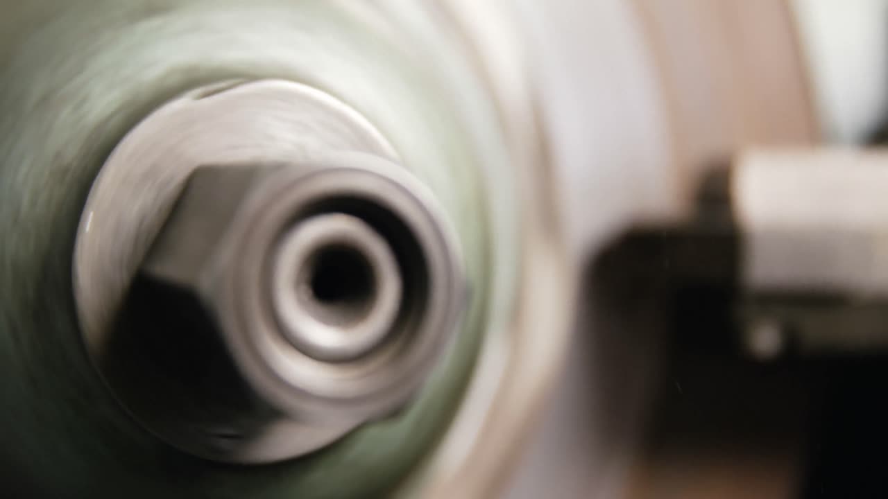 브레이크 캘리퍼의 클로즈업