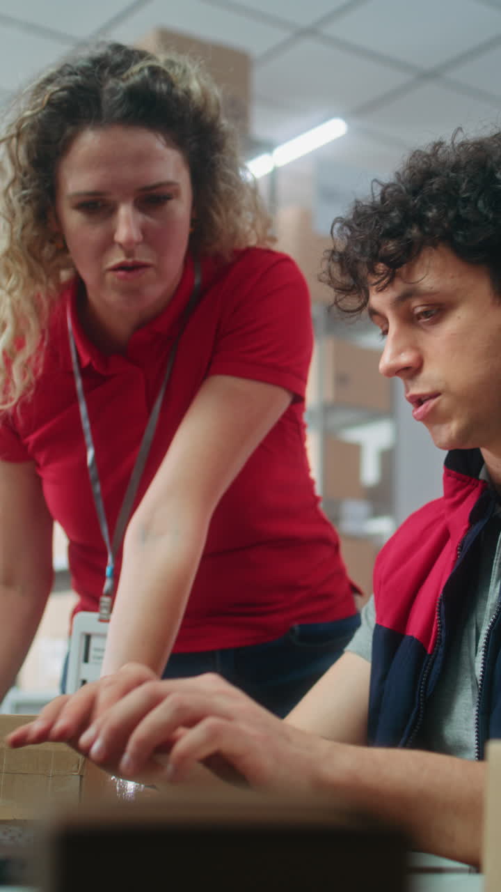 Warehouse Workers Inspecting Orders