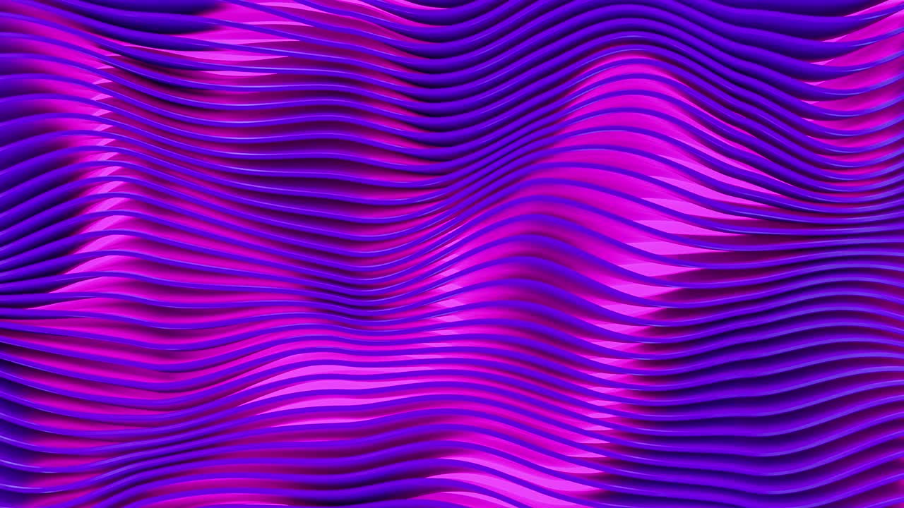 Animation of wave movements of pink geometric lines