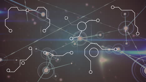 animation of network of connections on black background