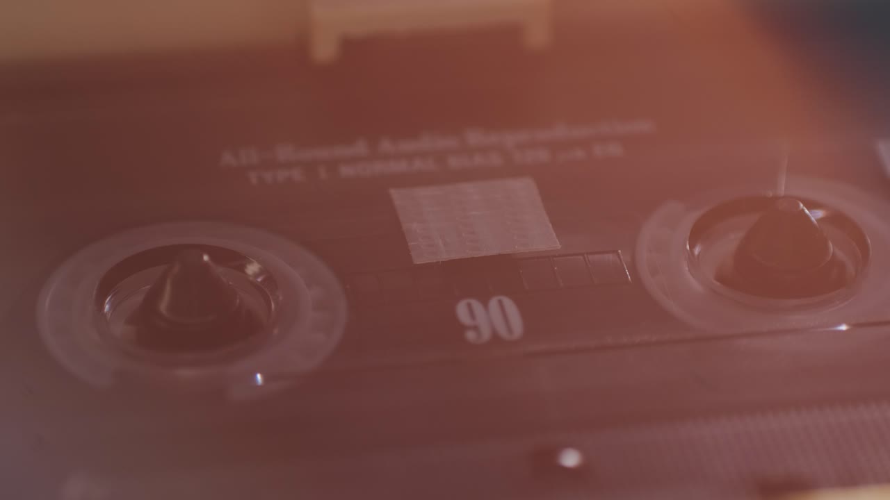 Vintage Cassette Tape Close Up