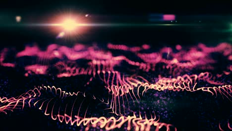 nahtlose schleife eines audio-spektrum-equalizers in aktion.