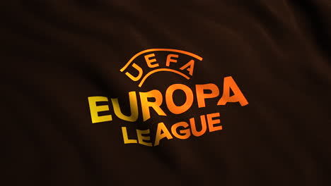 el logotipo de la uefa europa league en tela oscura