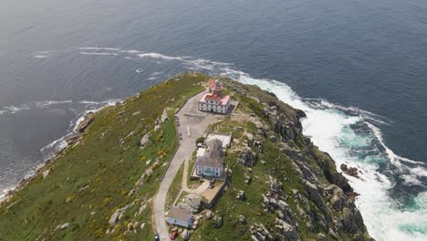 luftaufnahme von cabo finisterre, galizien, spanien