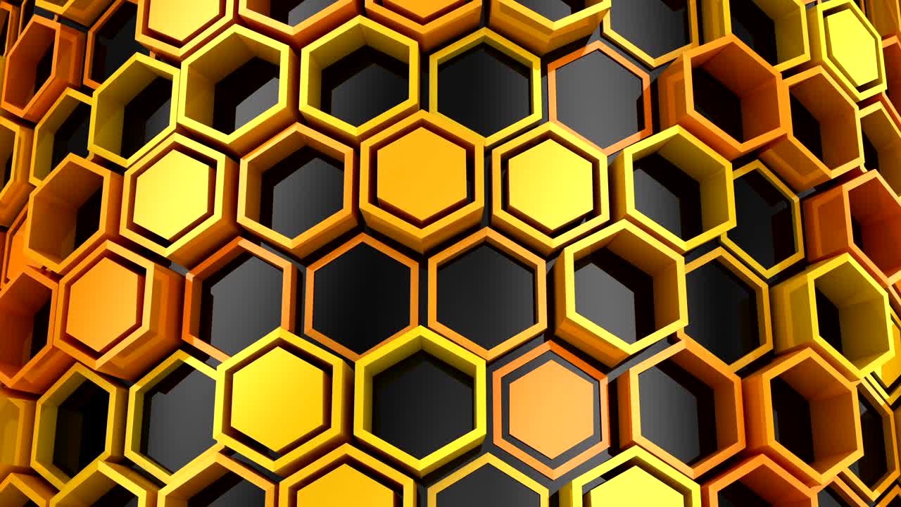 el fondo de los hexágonos