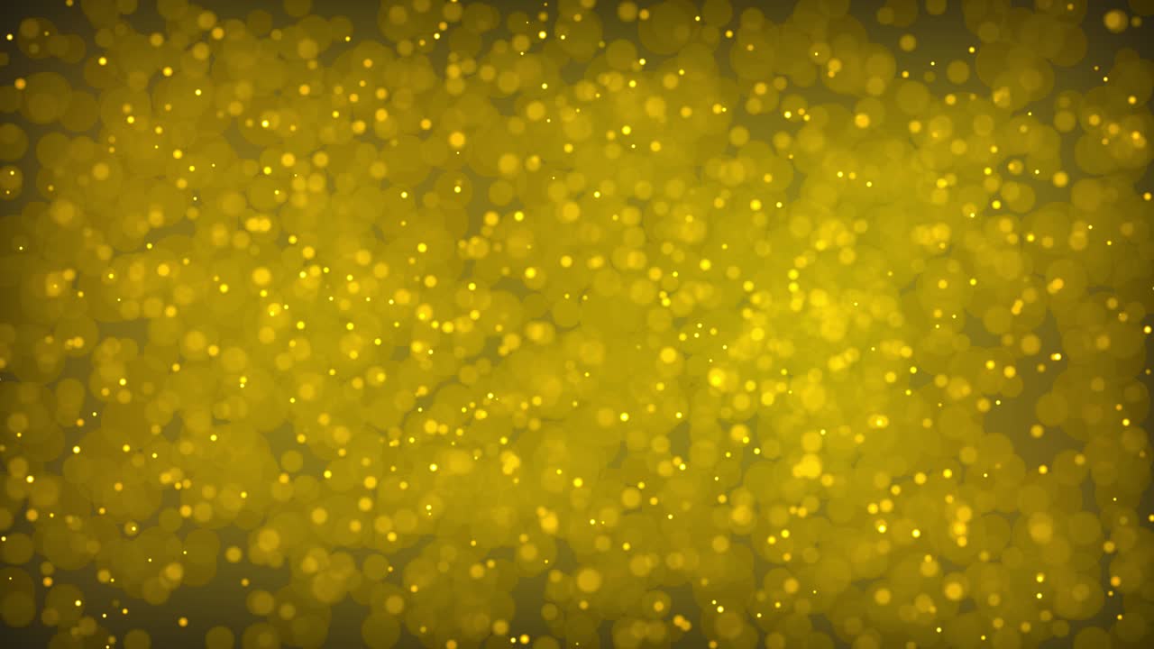 물속에서 움직이는 노란색 방울, 추상적인 배경, 은 어두운 배경 위에 상승하는 물 속의 다양한 공기 거품의 매크로, 기름 속의 공기 구들이 물 표면에 머물고 있다.