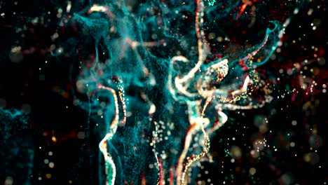 el fondo de la explosión de partículas única de 4k.
