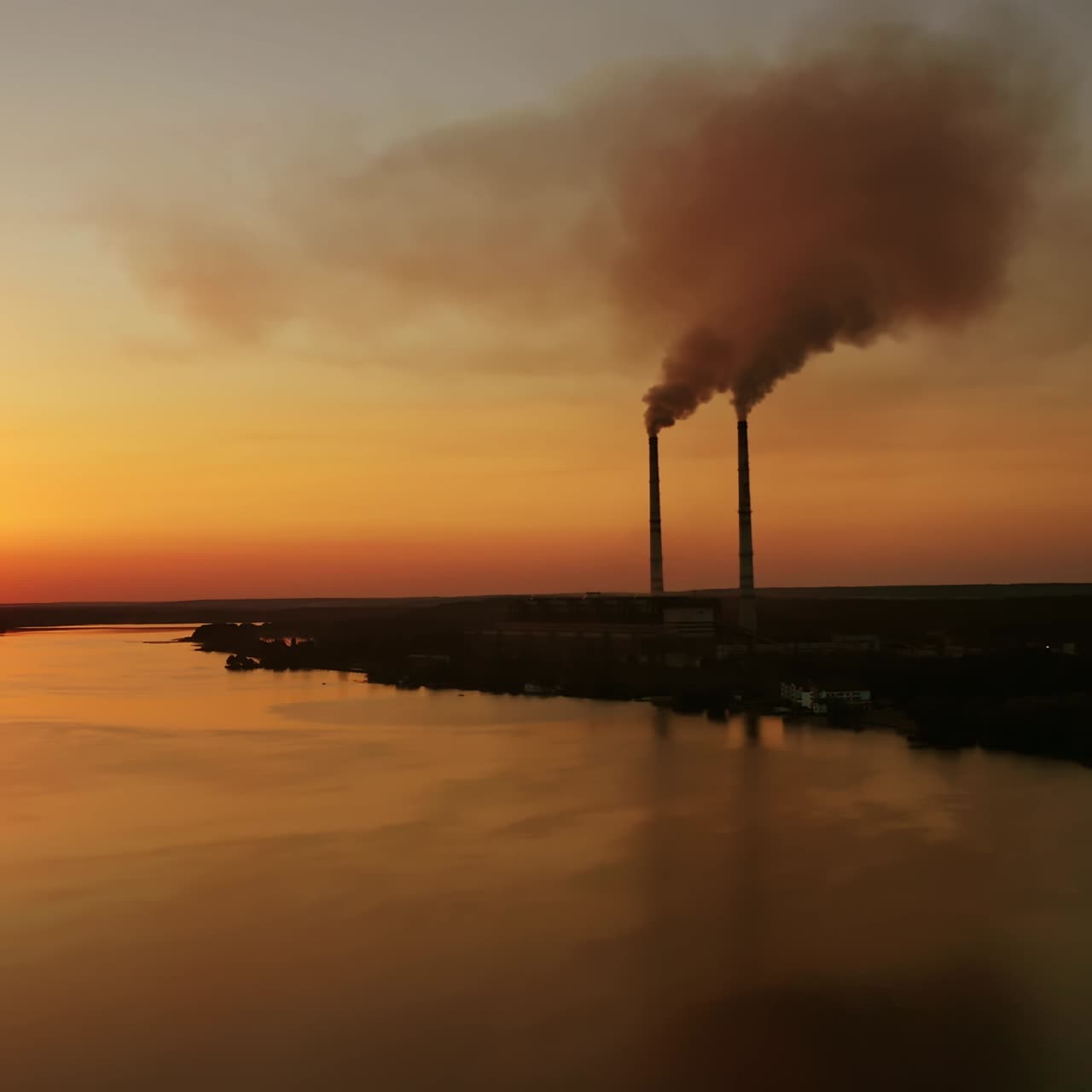 Smoking chimney from factory