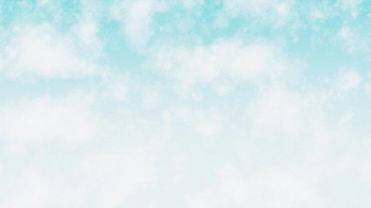 Seamless loop cloud moving on blue sky background. Beautiful view of a blue sky.