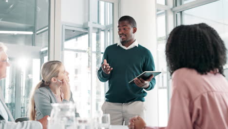 business meeting and presentation