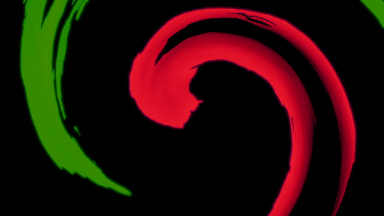 색의 추상적인 소용돌이