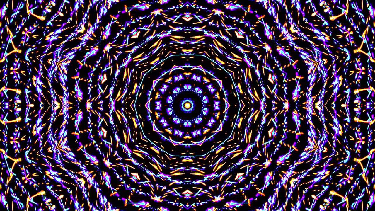 luz abstracta brillante que gobierna el color completo, caleidoscopio