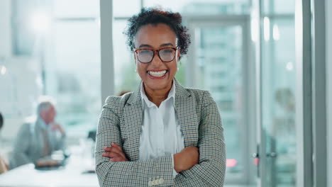 confident and successful businesswoman in modern office