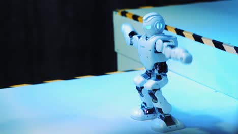 High Technology Future and Science Concept. Smart Humanoid Robots Dancing. Dancing robots. Future technology concept