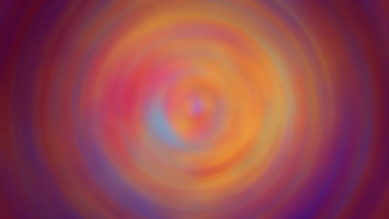 Hypnotic swirling vortex of purple, red and orange light with a smooth, dynamic radial blur effect, evoking a futuristic,radiant cosmic energy flow