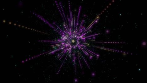 línea de bucle de tecnología velocidad futurista de la explosión de luz en el fondo del movimiento de la galaxia.