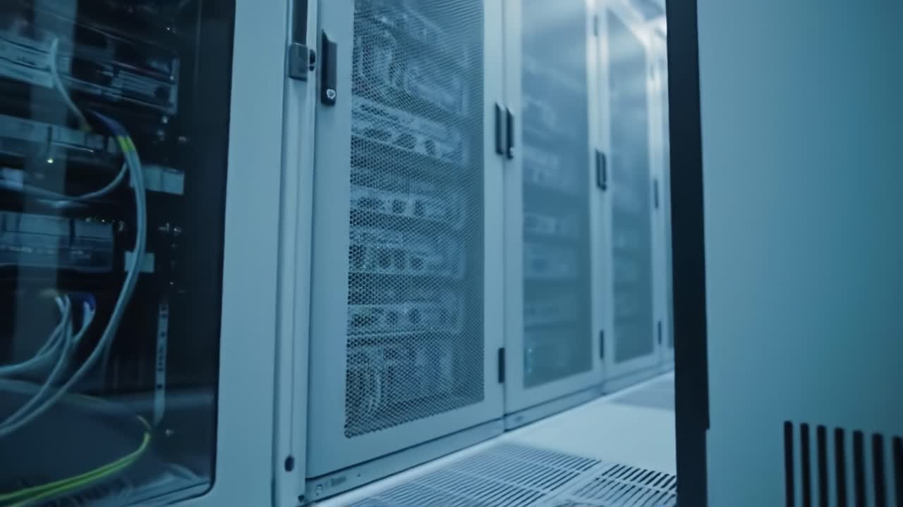 Server Rack Room Interior
