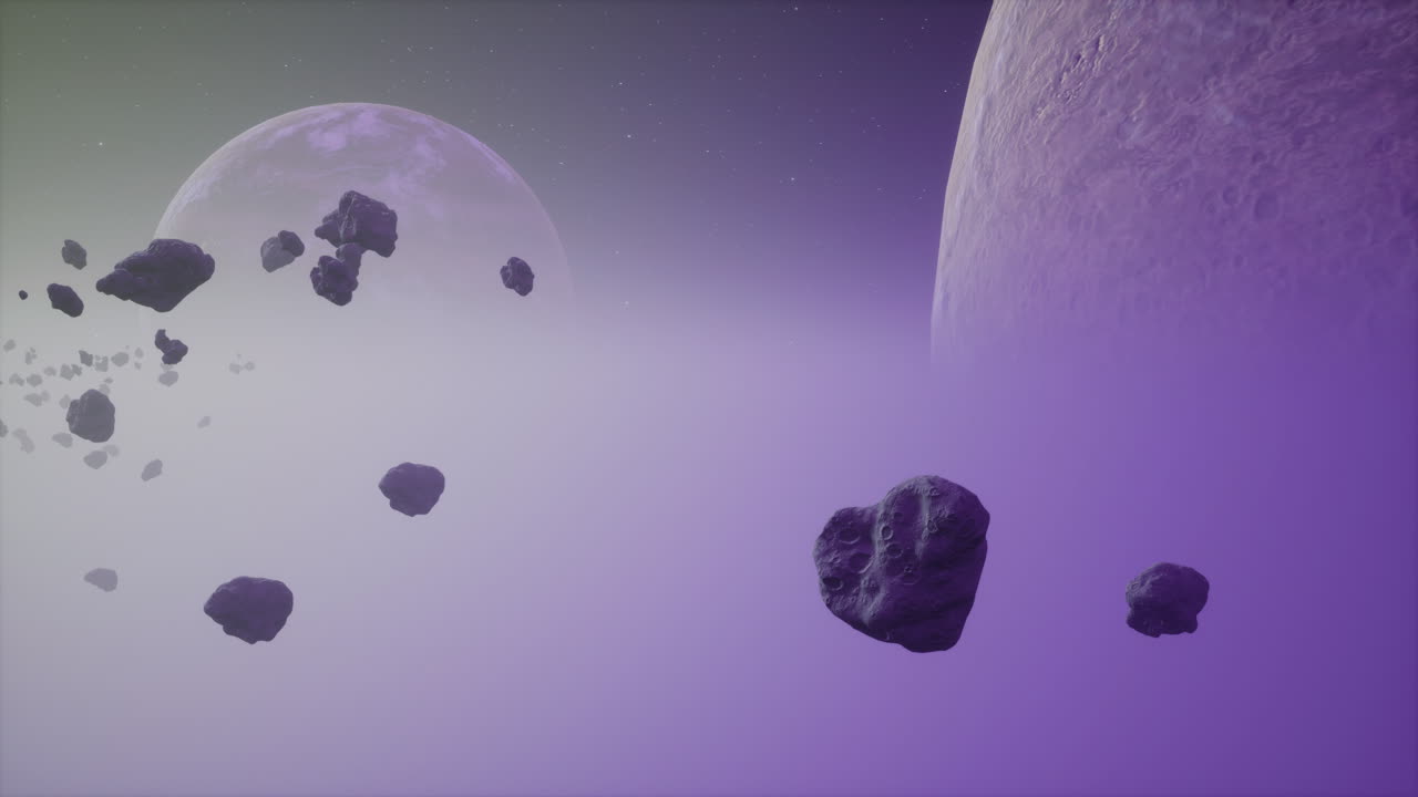 A large cluster of asteroids near an unknown planet