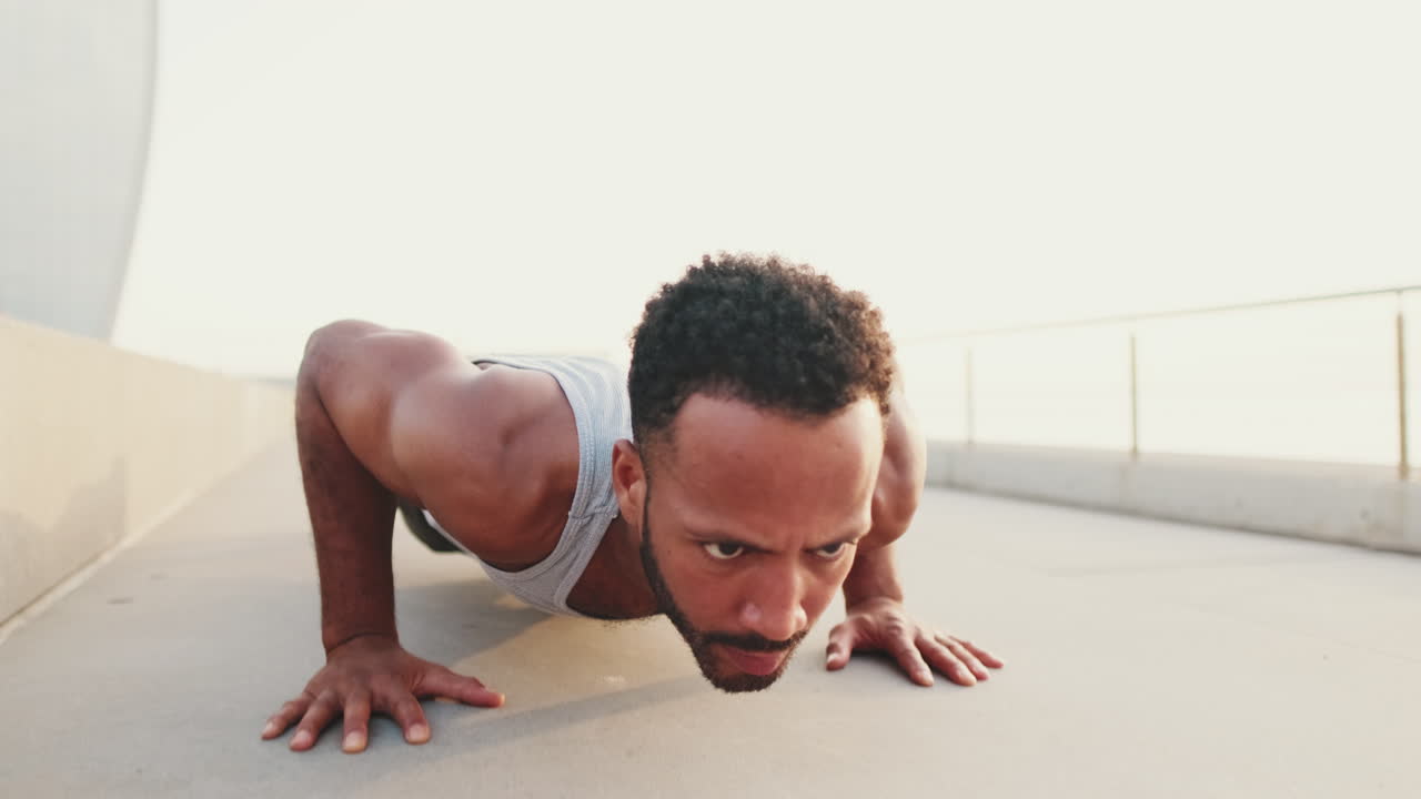 Man doing push-ups