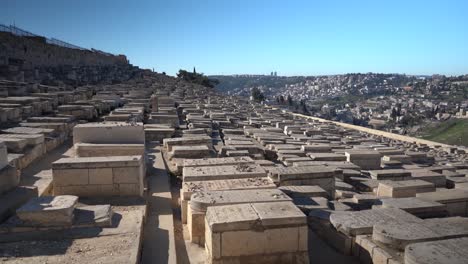 tumbas y lápidas en el monte de los olivos israel jerusalén