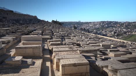 graves and tombstones on the mount of olives israel jerusalem