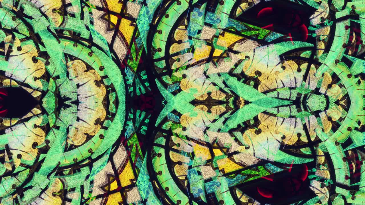 simetría de las vidrieras