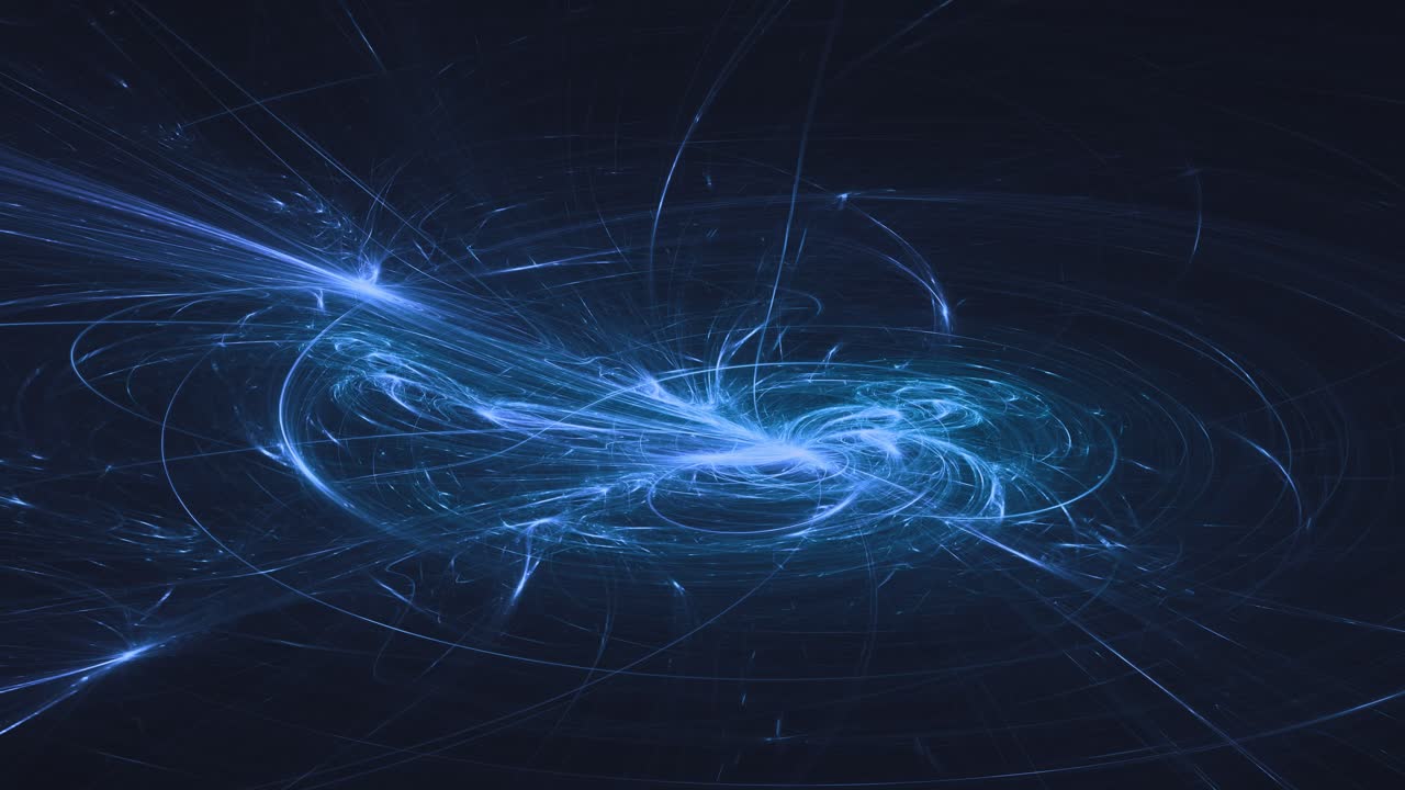 remolino colorido futurista del espacio profundo y animación mixta en 4k