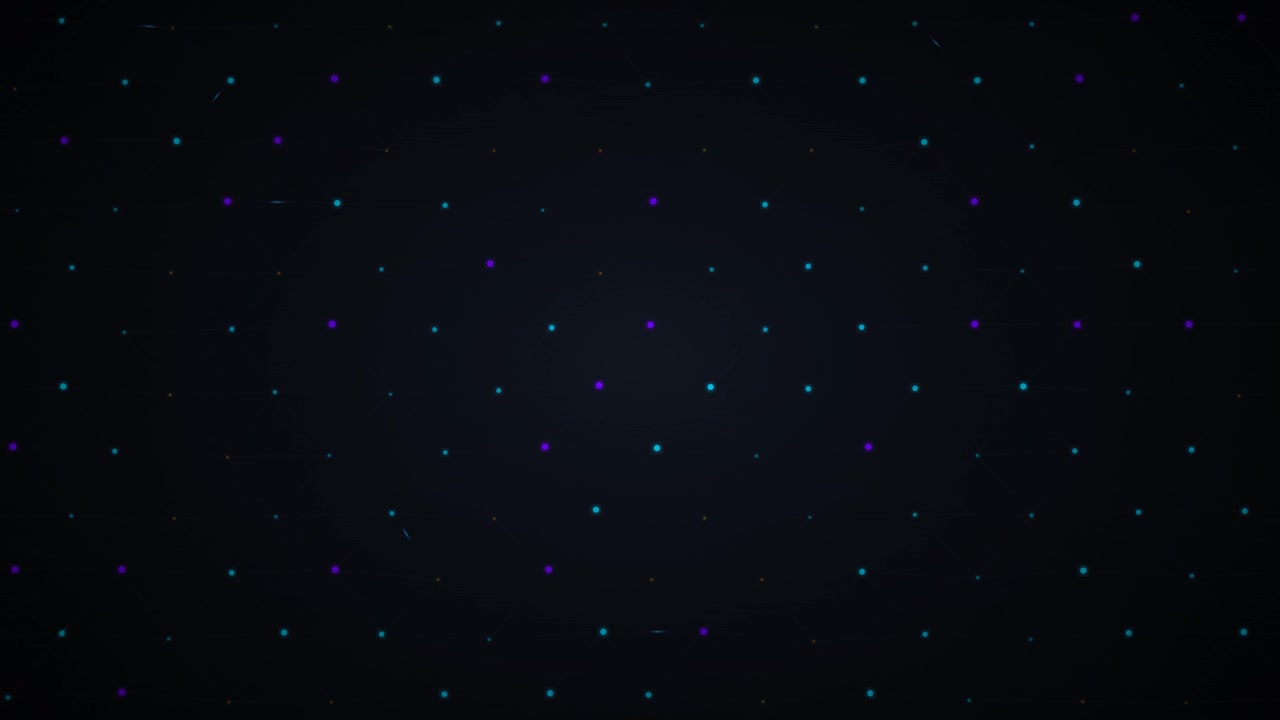 Abstract Motion Background with Pulsing Colorful Dots