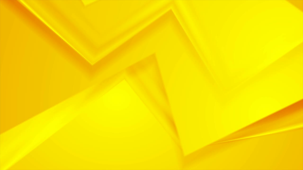 fondo de movimiento abstracto de rayas curvas lisas de color amarillo brillante