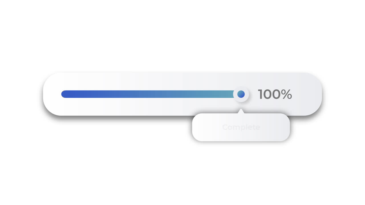 Upload progress bar showing different stages