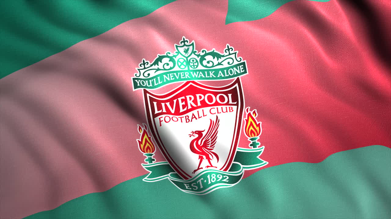 bandera del club de fútbol de liverpool