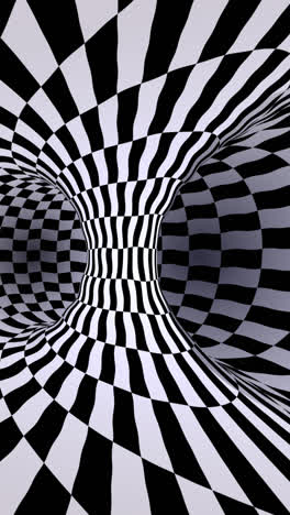 checkerboard tunnel illusion