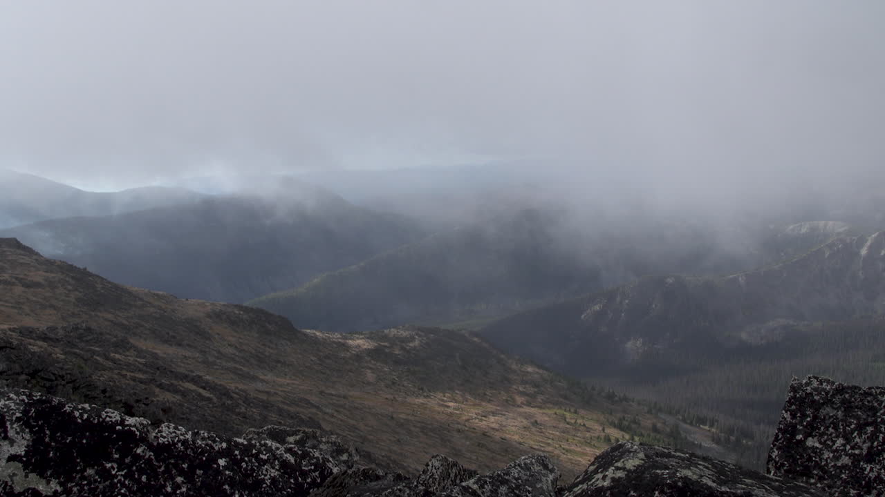 time-lapse of British Columbia mountains and storms